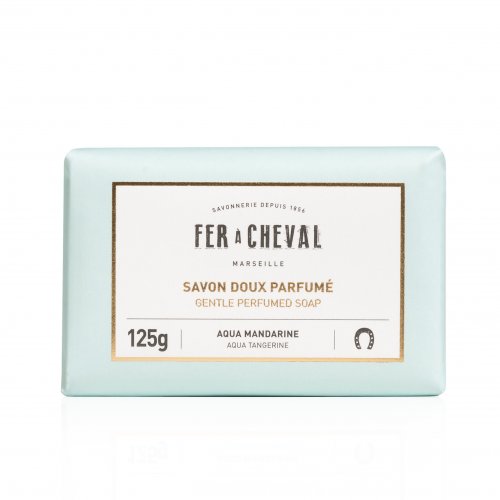Milde Marseille Seife Mandarinenduft - FER à CHEVAL, 125 g, Grundpreis 3,64 EUR / 100 g
