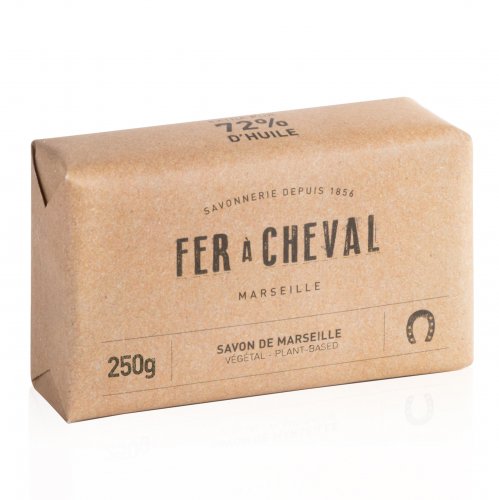 Pflanzliche Marseille Seife - FER à CHEVAL seit 1856, 250 g, Grundpreis 18,20 EUR / kg