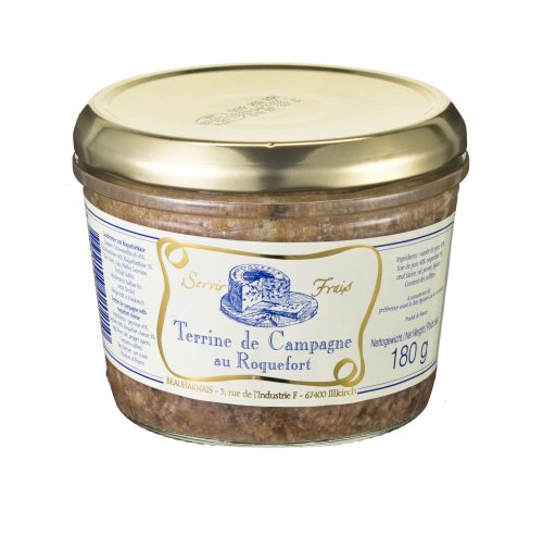 Landterrine mit Roquefortkäse, 180g, Grundpreis 1,81 EUR / 100 g