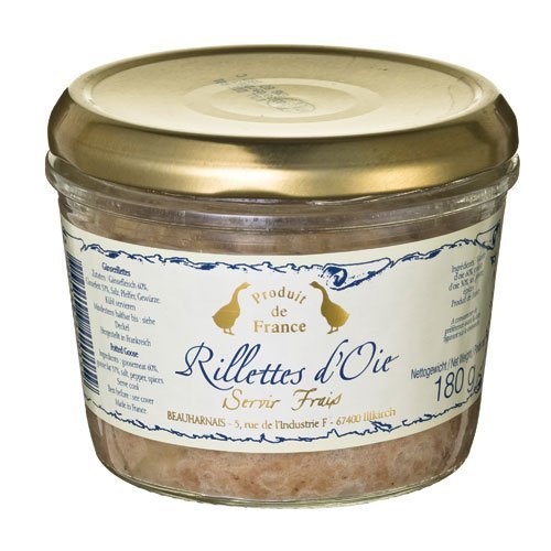 Gänse Rillettes von Beauharnais, 180g, Grundpreis 4,69 EUR / 100g